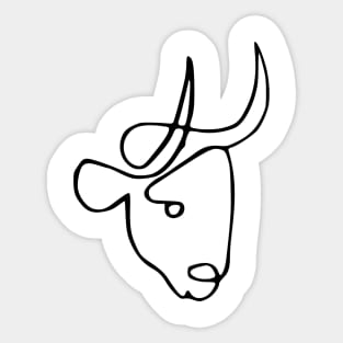 Picasso's Bull Sticker